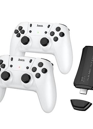 Ігрова приставка + джойстики hoco collection game box+two wireless gamepads set white ( )