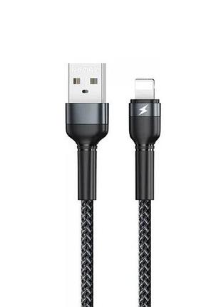 Кабель remax jany series aluminum alloy braided. data cable lightning-black ( )