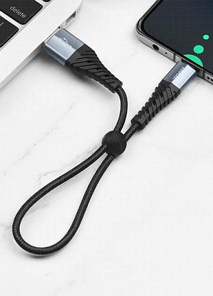 Дата кабель hoco x38 cool type-c (0.25m) черный 4