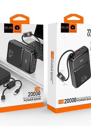 Умб power bank wuw. (with cable type-c+lightning)