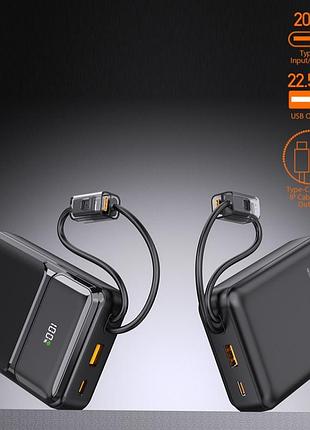 Умб power bank wuw. (with cable type-c+lightning) 6