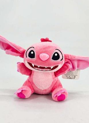Мягкая игрушка стич с зубами 15см, розовый e-126 (12/600)