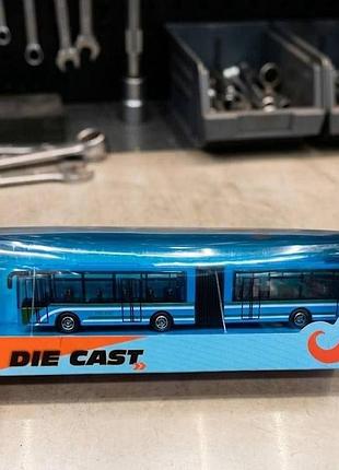 🚌 колекційна модель: міський зчленований автобус (lego-стиль/die-cast)