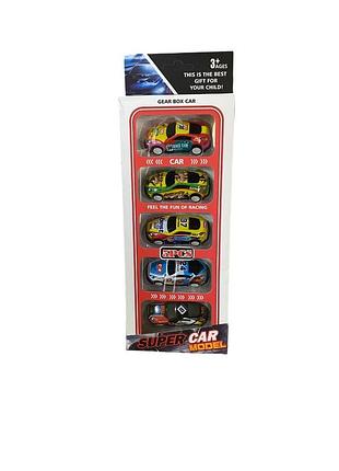 Комплект іграшкових машинок super car, 5 шт