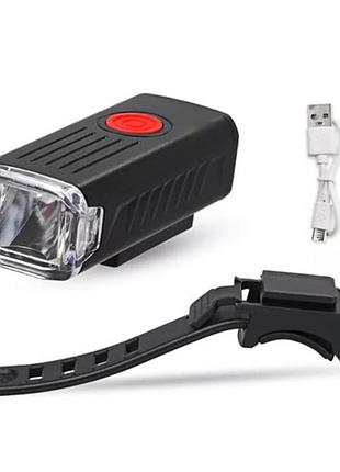 Велофонарь, аккум., зу micro usb 3