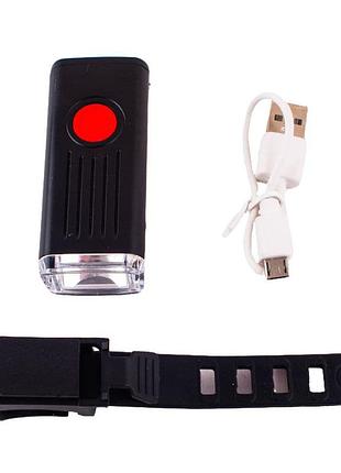 Велофонарь, аккум., зу micro usb 5