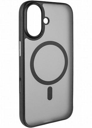 Tpu+pc чехол blueo skin friendly frosted with magnetic fit для apple iphone 17 (6.3") черный / black