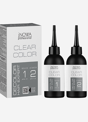 Деколорант набор для смывки краски clear color decolor hair expert