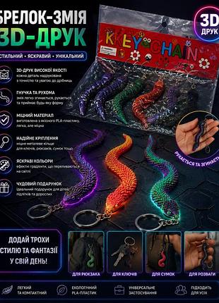 Брелок-змея 3d-печать