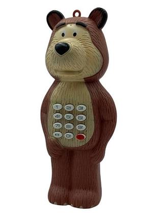 Игрушечный телефон в виде мишки