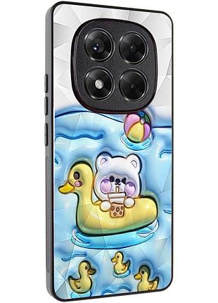 Tpu+pc чехол prisma fluffie для xiaomi redmi note 14 pro 5g ducklings