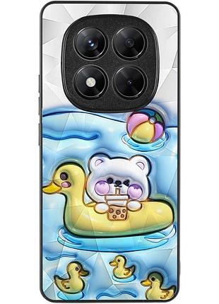Tpu+pc чехол prisma fluffie для xiaomi redmi note 14 pro 5g ducklings 2
