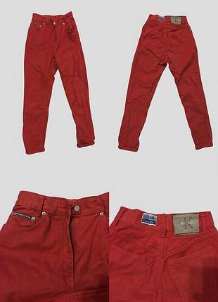 Джинси жіночі calvin klein jeans червоні, розмір 32-34