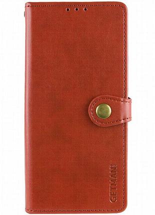 Кожаный чехол-книжка getman gallant (pu) для xiaomi 15 красный
