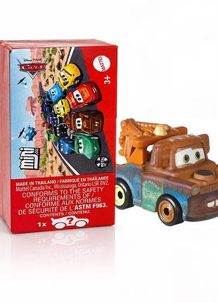 Машинка cars metal mini racers mert (евакуатор метр / сирник) mattel | оригінал | міні металева модель disney pixar cars