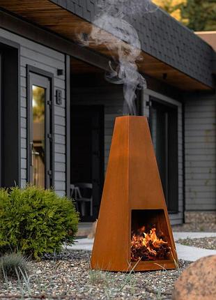 Кострова чаша-вогнище oxa taper з corten (чаша для вогню)