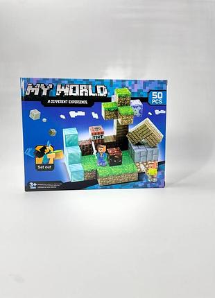 Конструктор my world «крижана локація та дерево», деталей