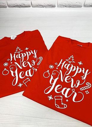 Женский\мужской новогодний свитшот - happy new year