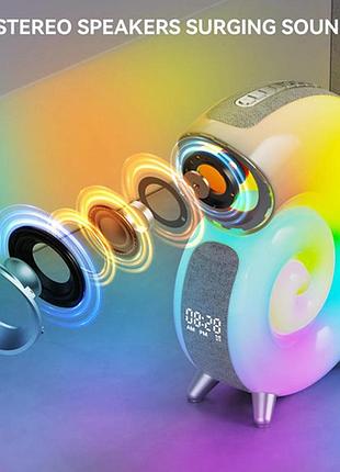 Light sound machine, rgb нічник, годинник, bluetooth колонка 7