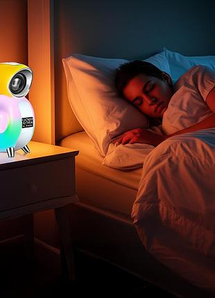 Light sound machine, rgb нічник, годинник, bluetooth колонка 8