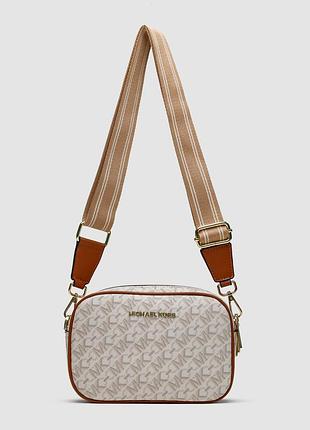 💎 michael kors camera bag ivory 21 x 14 x 8.5 см