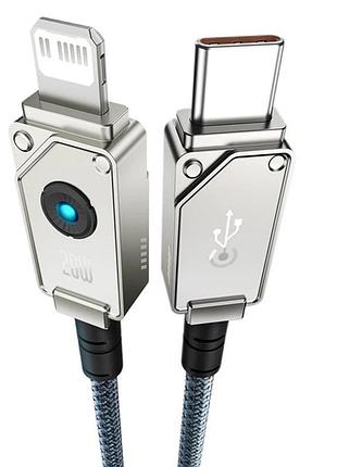 Кабель baseus unbreakable series fast charging data cable type-c to ip stellar white (p ) 4