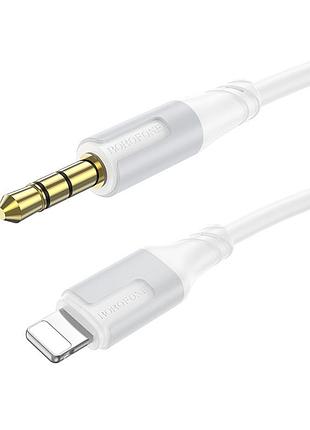 Аудіокабель borofone ip to. male, tpe,, white ( )