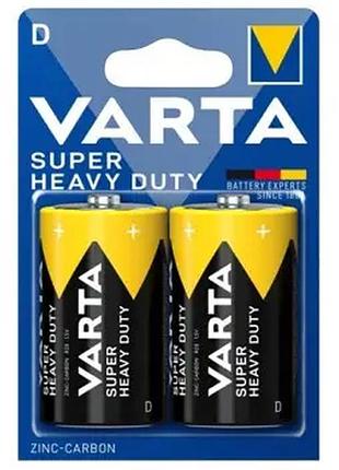 Батарейка varta super heavy duty d 2хbl