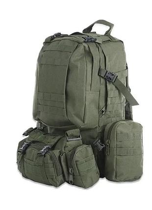 Рюкзак тактичний із підсумками л, (53х35х22 см),, олива art (40 шт./ясть)