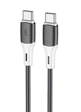 Кабель wibrand mamba silicone charging data cable c to c black (wi. )