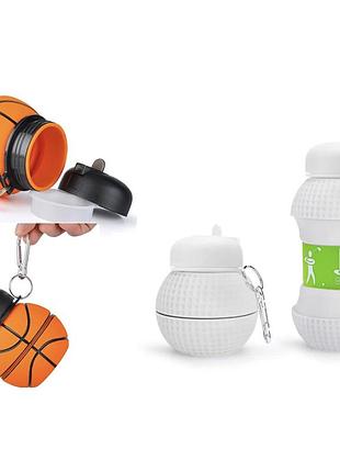 Пляшка спортивна пляшка, мл тільки біла foldable bottle ()