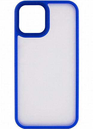 Tpu+pc чехол metal buttons для apple iphone 13 / 14 (6.1") голубой / light blue