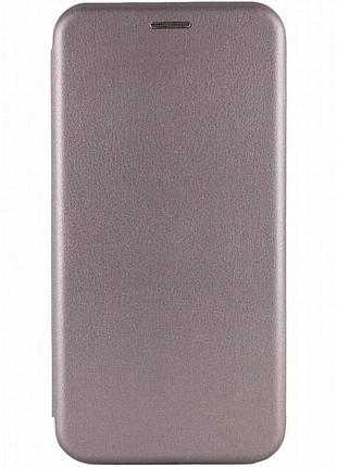 Кожаный чехол-книжка classy для infinix hot 40i / spark go 2024 / spark 20 серый