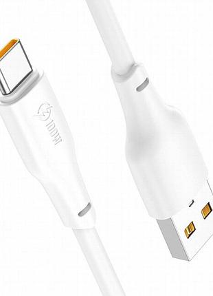 Дата кабель hoco x93 force usb to type-c 100w (1m) white 4
