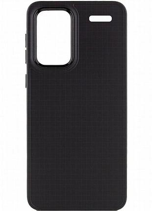 Tpu чехол bonbon metal style для xiaomi redmi note 13 pro+ черный / black