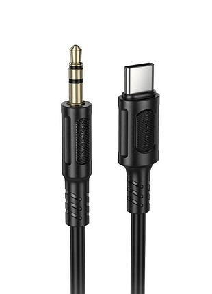 Аудіокабель borofone type-c to. male, pvc,, black ( )