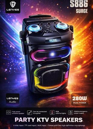 Колонка bluetooth lenyes ( )