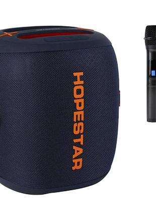 Портативная беспроводная bluetooth колонка hopestar party с микрофоном ( )