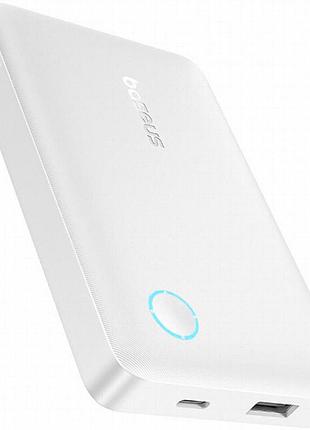 Портативное зу power bank baseus enerfill fp11 15w 10000 mah (p1008210c213) white