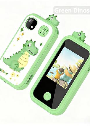 Детский фотоаппарат, green dinosaur
