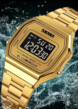 Часы наручные skmei, gold-black 5