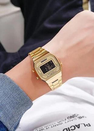 Часы наручные skmei, gold-black 6