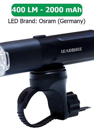 Велофара мощная leadbike, mah,waterproof, children lock, зу type-c ( )