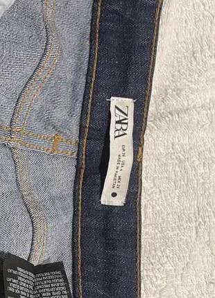 Джинси жіночі zara кльош сині 4