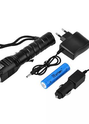 Фонарик ручной rb led + zoom ( )