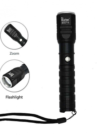 Фонарик ручной rb led + zoom ( ) 2