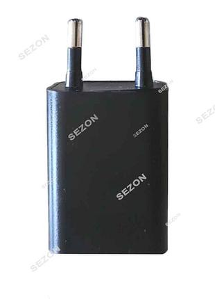 Адаптер usb 1а (для гірлянд до діодів), чорний