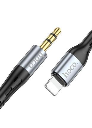 Аудiокабель hoco ip to. male, silicone,, black ( )