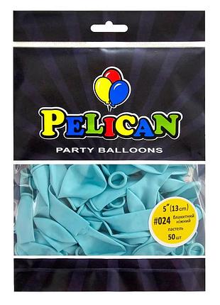 Латексні кульки "( ) пастель блакитний ніжний, pelican 50шт