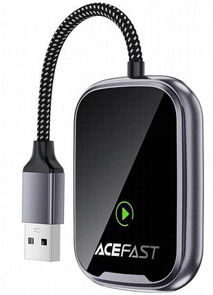 Адаптер acefast qc1 car wireless carplay/android auto gray